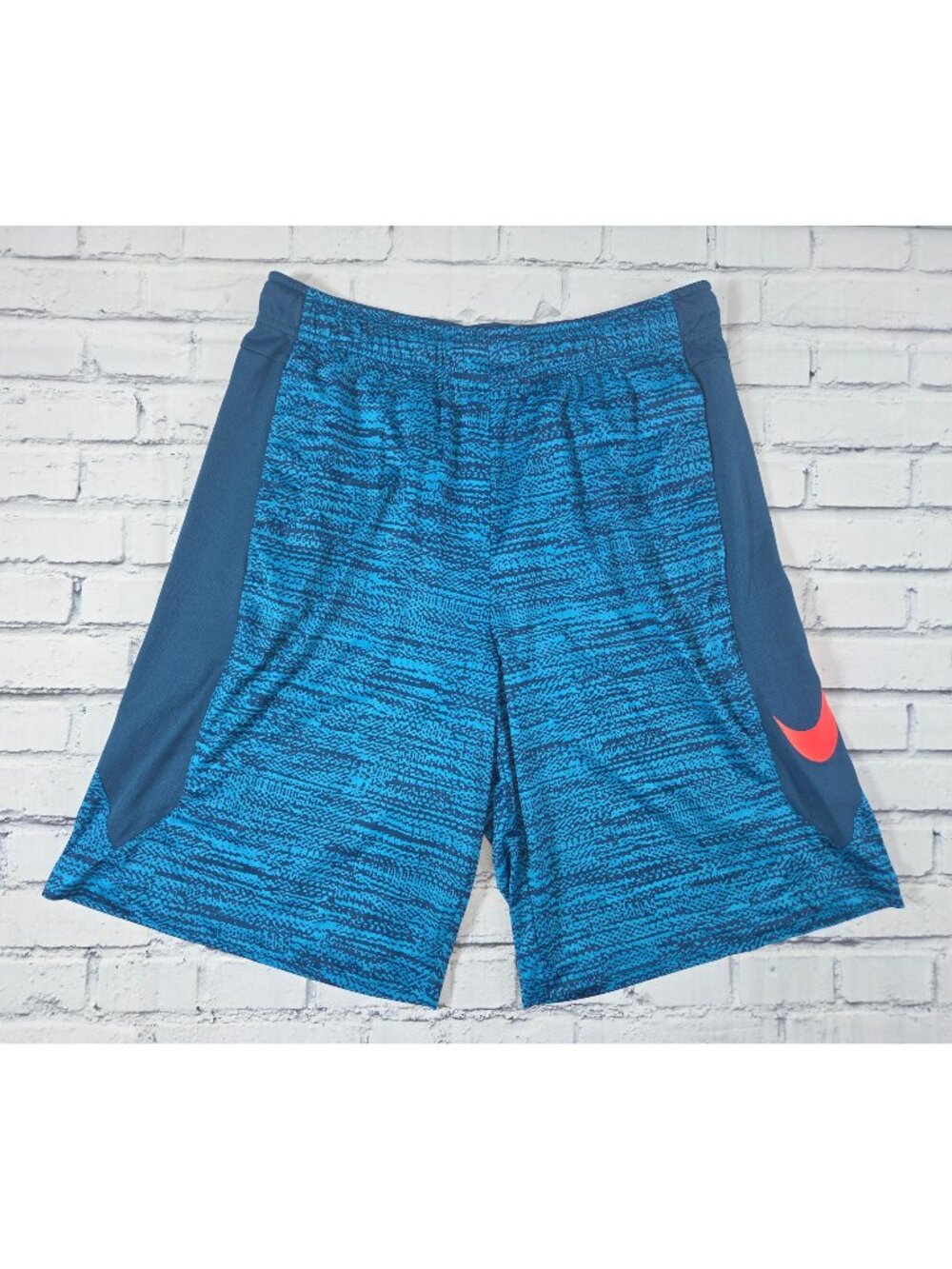 Nike Mens Blue Dri-Fit Performance Athletic Shorts Size Large